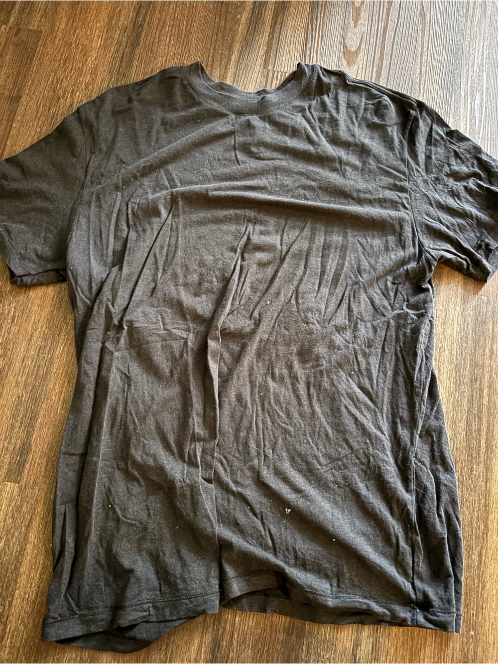 SKIMS Black Short Sleeve Crewneck Tee